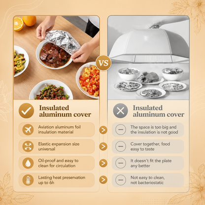 Reusable Aluminum Foil Food Cover