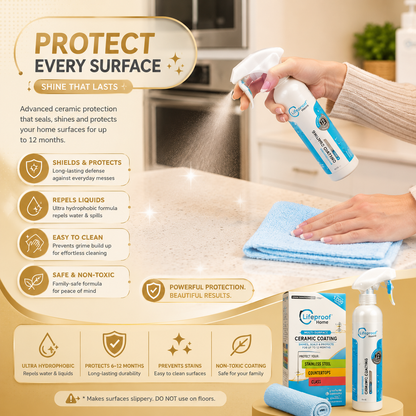 Home Multi-Surface Ceramic Coating Spray – Repels Water, Stains, Fingerprints & Grime