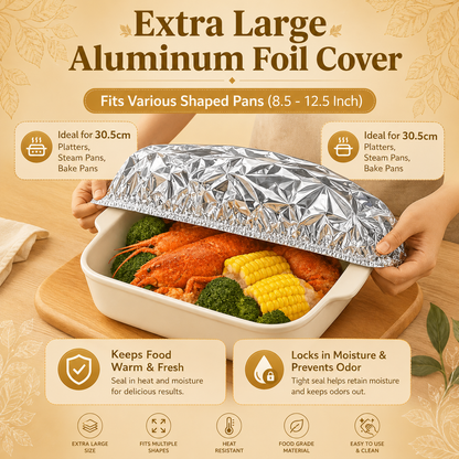 Reusable Aluminum Foil Food Cover